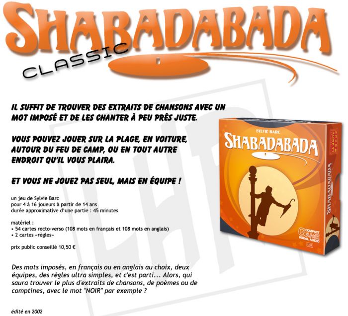 Shabada - Jeux d'ambiance