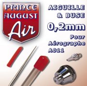 acceder a la fiche du jeu Prince August - Aiguille & Buse 0,2 pour aérographe A011