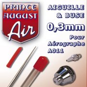 acceder a la fiche du jeu Prince August - Aiguille & Buse 0,3 pour aérographe A011