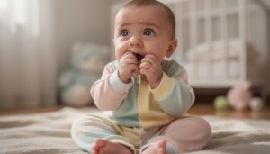 Bébé 3 mois bave et mange ses mains : que signifie ce comportement ?